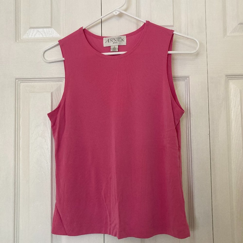 Casual Corner Annex Pink Sleeveless Blouse Petite Small
